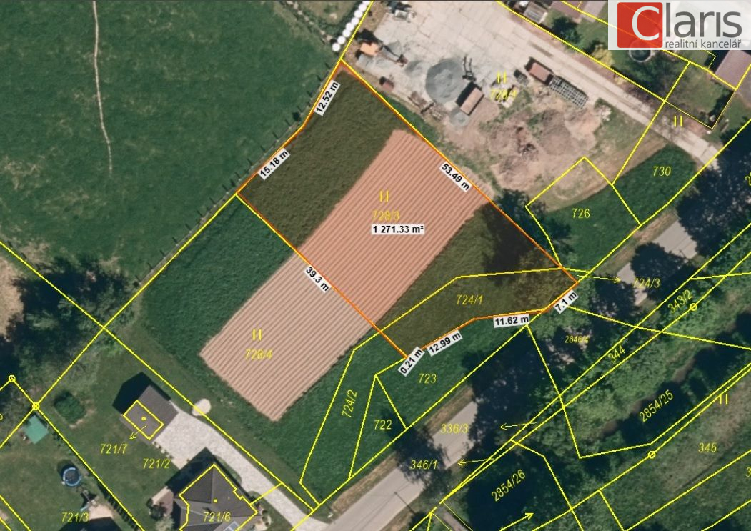 Prodej stavebního pozemku 1280 m2 Bartošovice - obrázek č.9